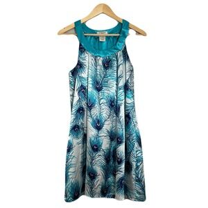 Vertigo Paris Peacock Dress Size Med Going Out Summer Vacation‎ Brunch Party EUC